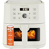 Instant Pot 4Qt VORTEX 6-in-1 Mini Air Fryer, Custom Program Options, Air Fry, Broil, Roast, Dehydrate, Bake, Reheat, Sea Salt, 4 Quarts