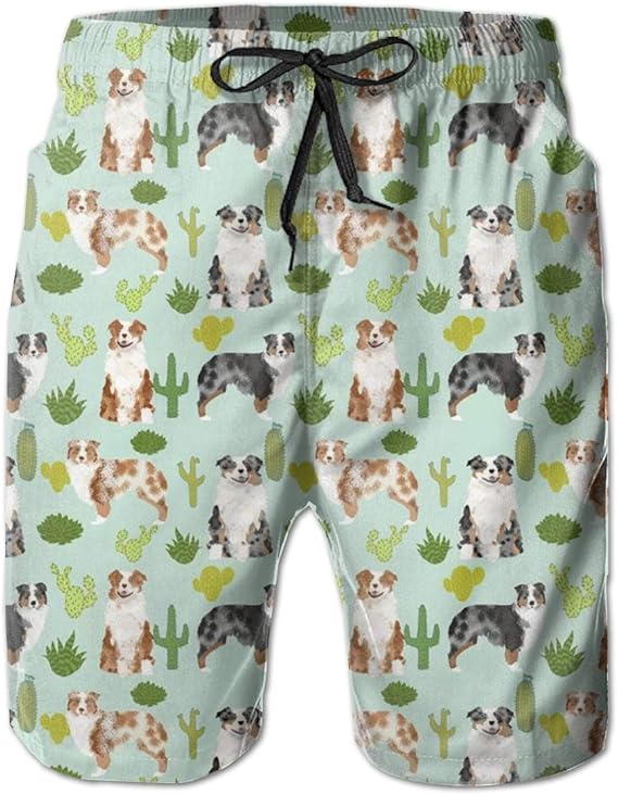 Amazon Co Jp オーストラリアンシェパード 水着 メンズ 海パン サーフパンツ ビーチパンツ 水陸両用 通気速乾 スイムパンツ 短パン オシャレ 人気 服 ファッション小物