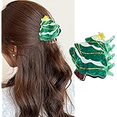 Christmas Tree Hair Claw Clips Cute Hair Accessories Winter Xmas Hair Clips Strong Hold Acrylic Hair Clamps for Thick or Thin Hair Christmas Trees Hair Decorations for Women Hairs Supplies