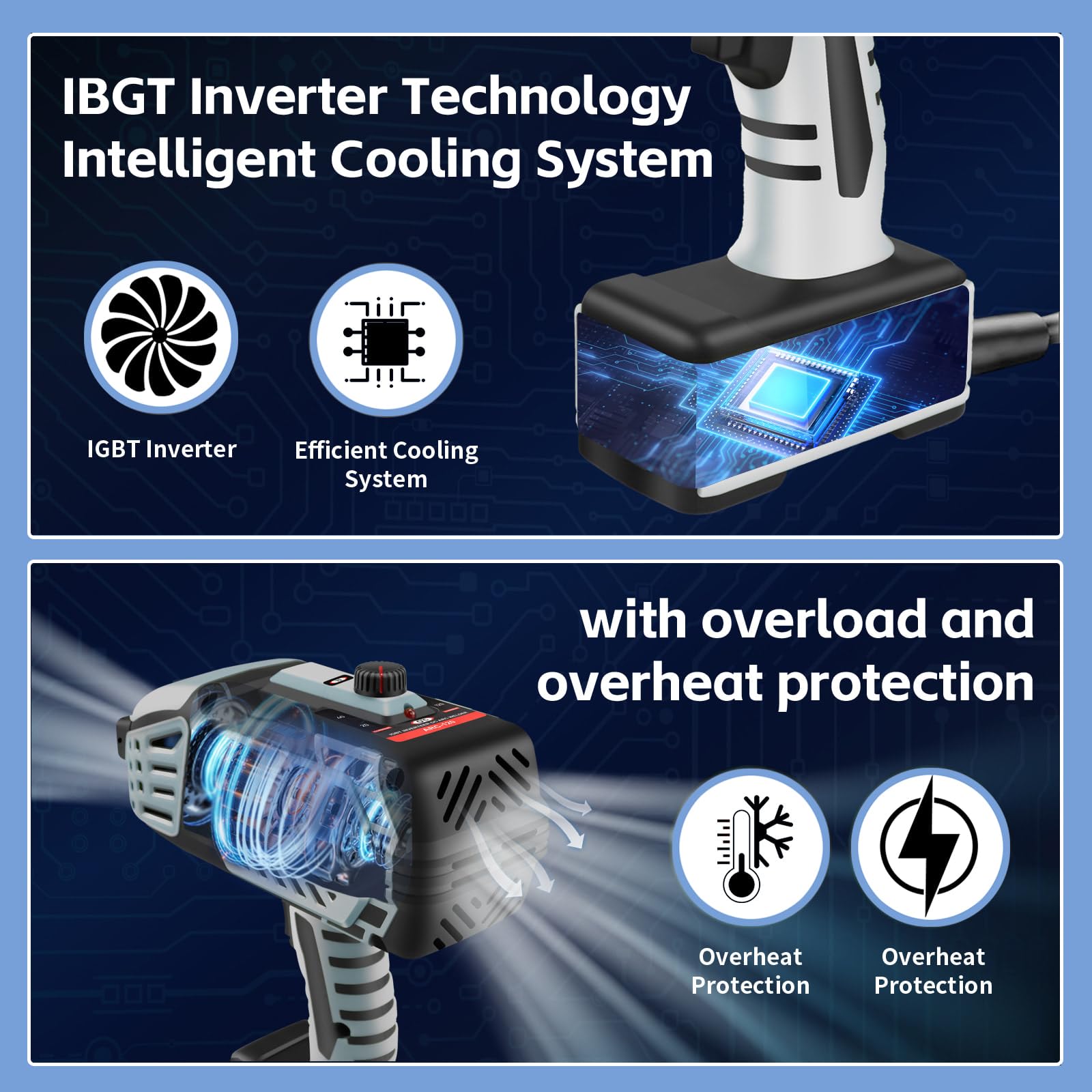 Purplemaple Portable Hand held Welding Machine for Metal, 20-120A 110V Electric Welding Machine with IGBT Inverter 5 Variable Current Adjustment, ARC Welder Gun, With 20 Pcs 3/32