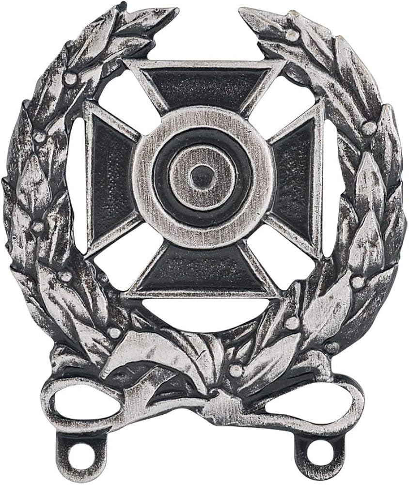 Amazon Army Expert Shooting Qualification Badge Silver Oxidized 