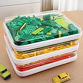 CoiiJoii 3PCS Large Clear Hard Shell Zippered Case, Diaper Bag Organizing Pouches, Waterproof Cosmetic Bag, Kid's Toy Storage Organizer Bins, Pencil Case.