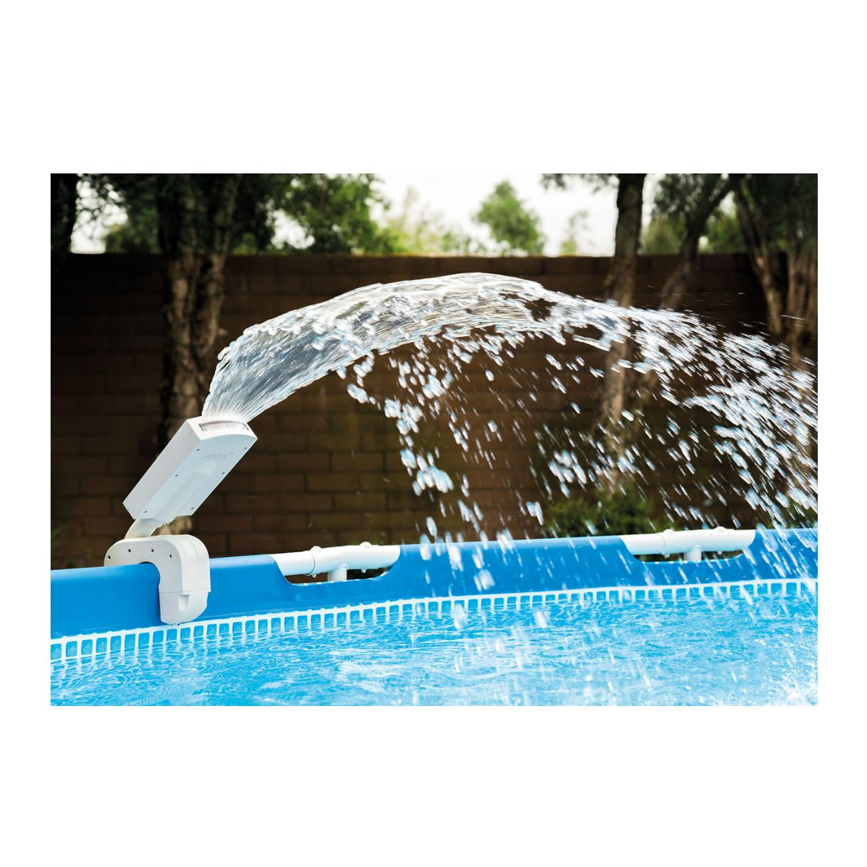 Photo 1 of Intex Multi-Color LED Pool Fountain for Above Ground Pools, Fits Metal Frame and Ultra Frame Pools