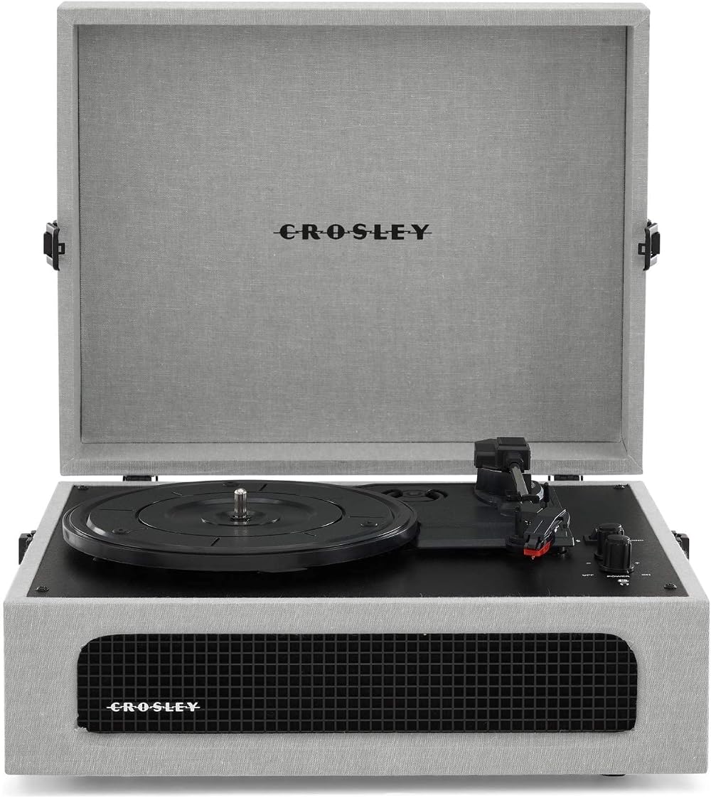 Crosley Voyager Portable Turntable Bluetooth 3-Speed Grey
