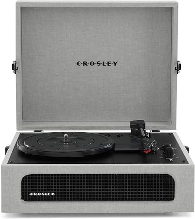 Crosley Voyager Portable Turntable Bluetooth 3-Speed Grey