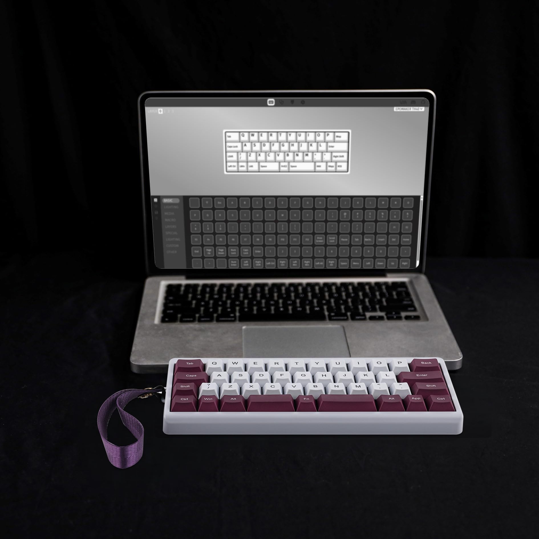 EPOMAKER TH40 40% Array QMK/VIA Wireless Mechanical Keyboard with Hot Swappable Bluetooth/2.4GHz/USB-C Tri-Mode Connection, 44 Key Gasket Mount, RGB Backlight, Certified for Technical Compliance