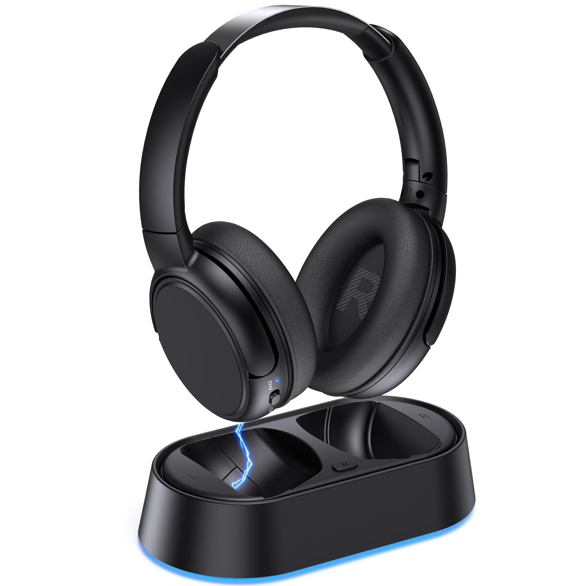 Photo 1 of Swiitech Wireless Headphones for TV Watching, TV Headphones with Transmitter Charging Base, Bluetooth V5.3, No Lip-Sync Delay, Clear Voice, Plug & Play, Comfortable, Gifts for Elderly/Seniors