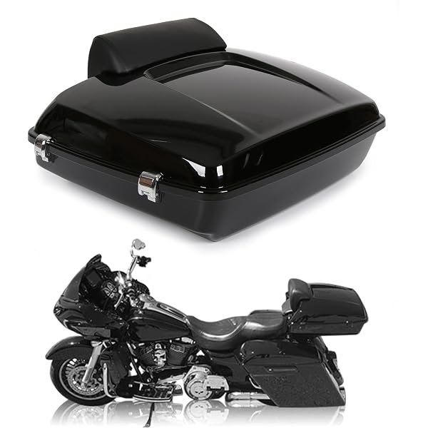 thumbnail image 2 of TCMT King Trunk Mount Rack For Harley Touring & Road Glide 2014-2025 – Vivid Black 2 of 6