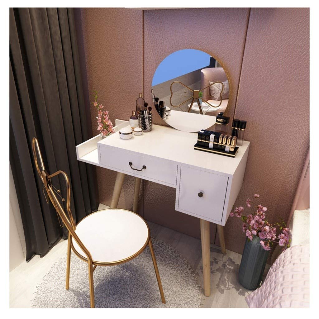 Best Vanity Makeup Table Set With Drawers 40 In.L Or More