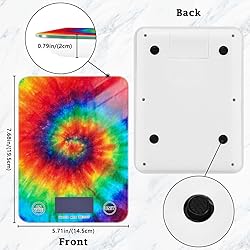 Spiral Tie Dye Food Scale Waterproof Digital