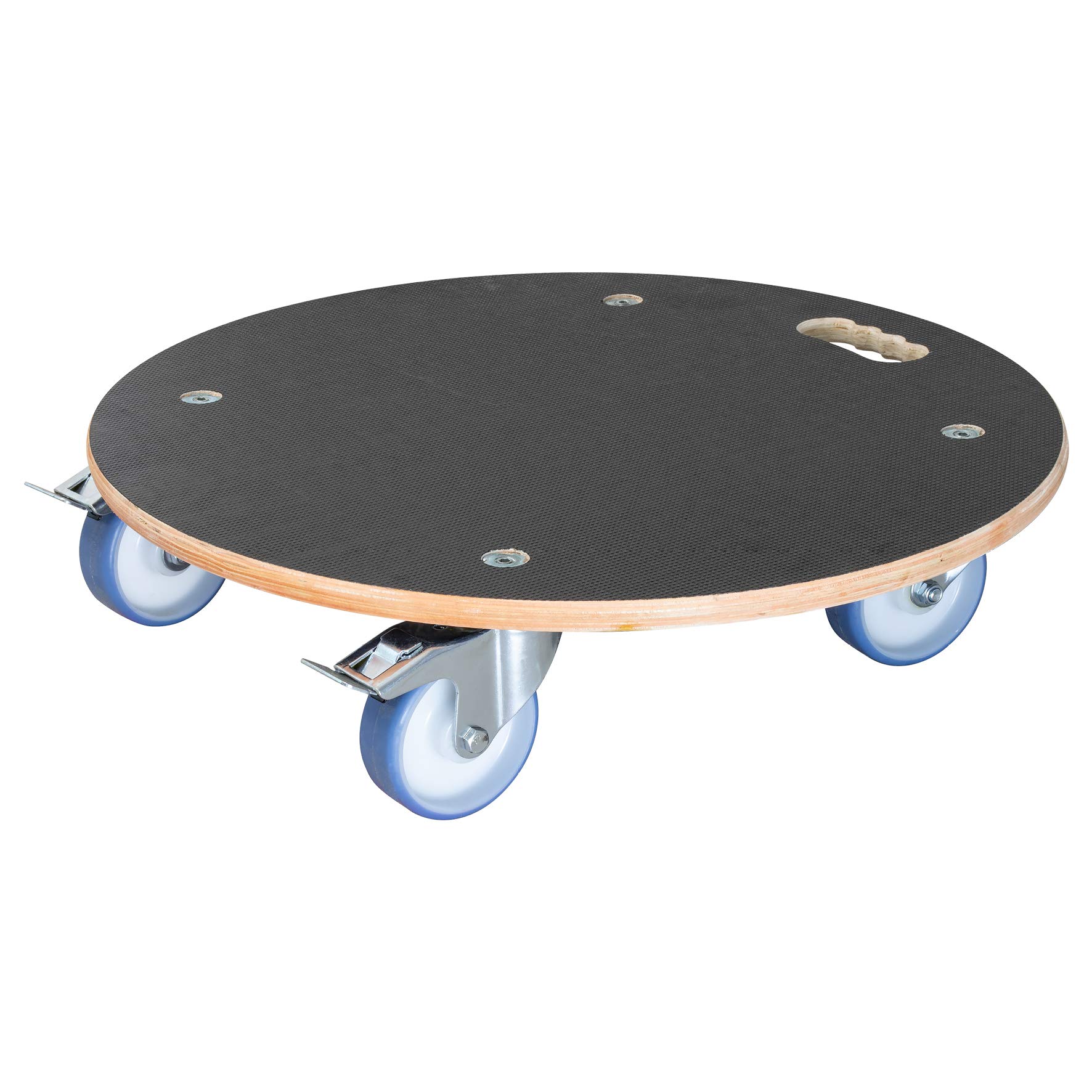 WAGNER Plant trolley MAXIGRIP Ø 58 x 14,5 cm I Transport helper & container trolley for indoor + outdoor I tranport helper wood I 2 total breaks I Load capacity 300 kg I Made in Germany - 20116801