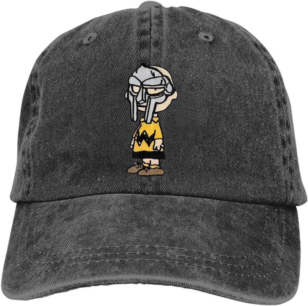 Laoyaotequ Trucker Cap Charlie Brown MF Doom Durable Baseball Cap Hats Adjustable Dad Hat Black