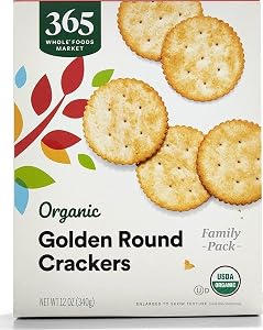 365 by Whole Foods Market, Organic Golden Round Crackers, 12 Ounce