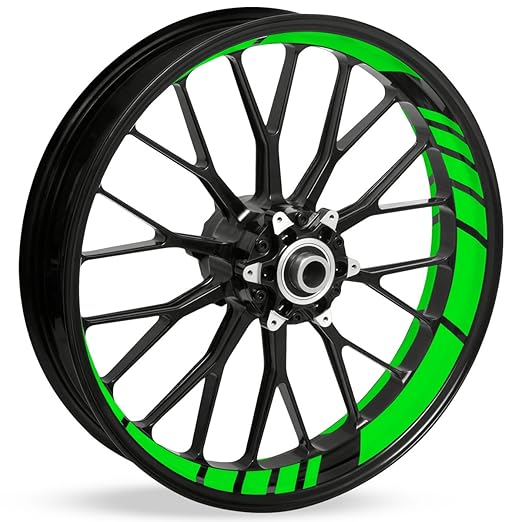 Motoking Felgenbettaufkleber im GP Design - Komplettset für 16' bis 19' - Farbe & Breite wählbar