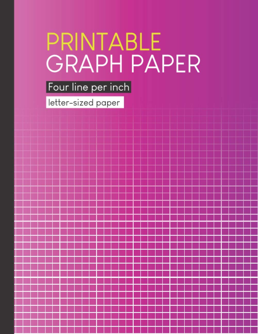 printable graph paper four line per inch letter sized paper 150 pages 8 5x11 size tariq muhammad 9798705856541 amazon com books