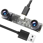 ALPCAM Stereo Camera Module 1200P Global Shutter USB Camera Module | 120fps High Speed Camera, Sync Webcam with No Distortion Dual Lens for VR,PC/Laptop/Raspberry Pi