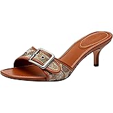 COACH womens Margot Sandal in Crystal Signature Jacquard