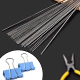 GLARKS 104pc Stainless Steel Spring Wire Assortment 0.3-3mm Dia x 400mm Length view 6