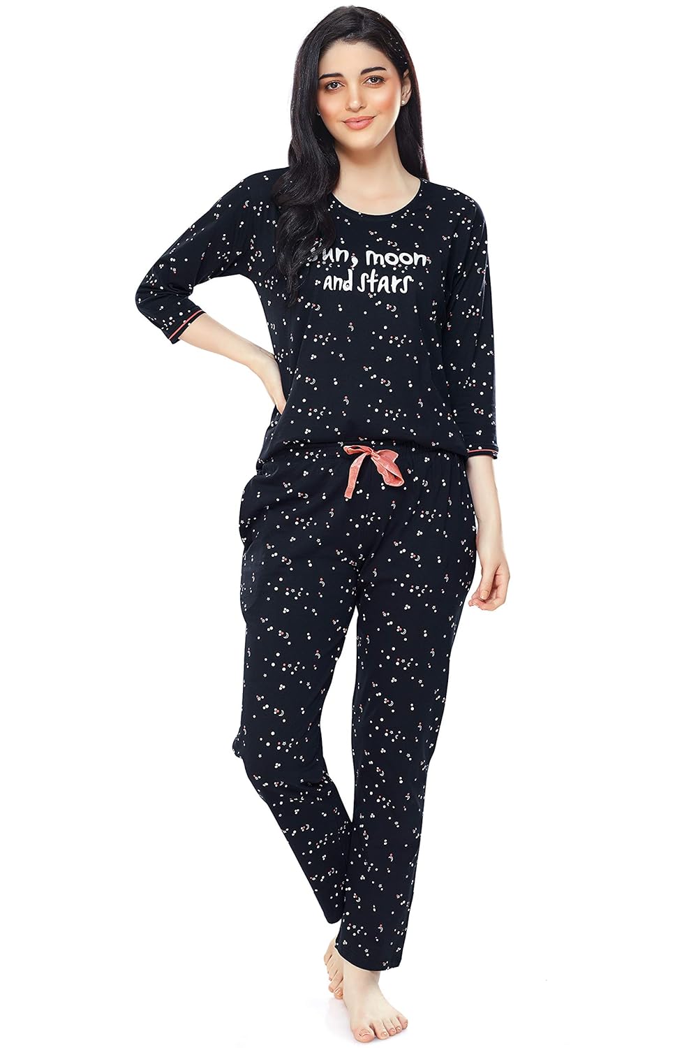 Buy ZEYO Women's Cotton Printed Stylish Night Suit Set at Amazon.in