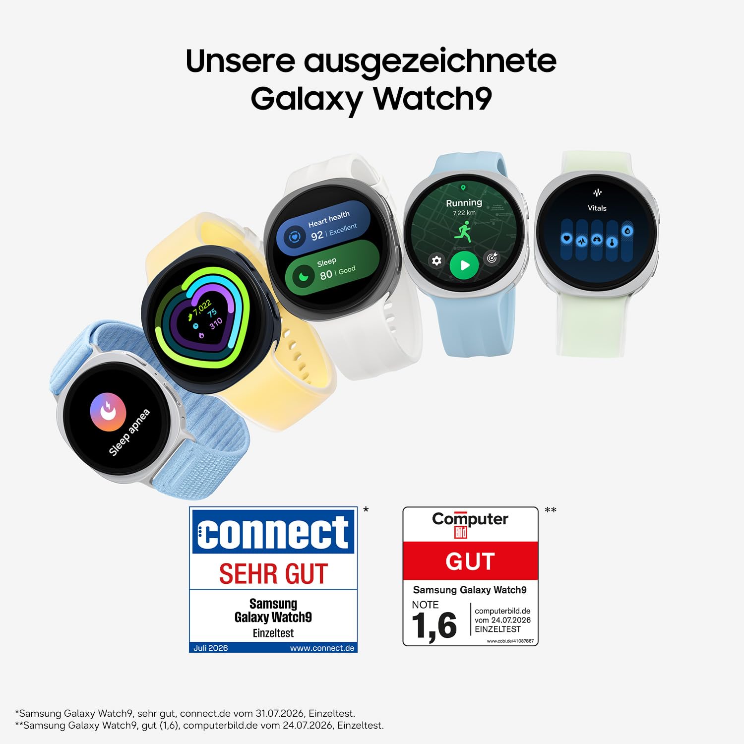 Samsung Galaxy Watch9 AI Smartwatch 44mm, Minimalistisches Design, Graphite 2