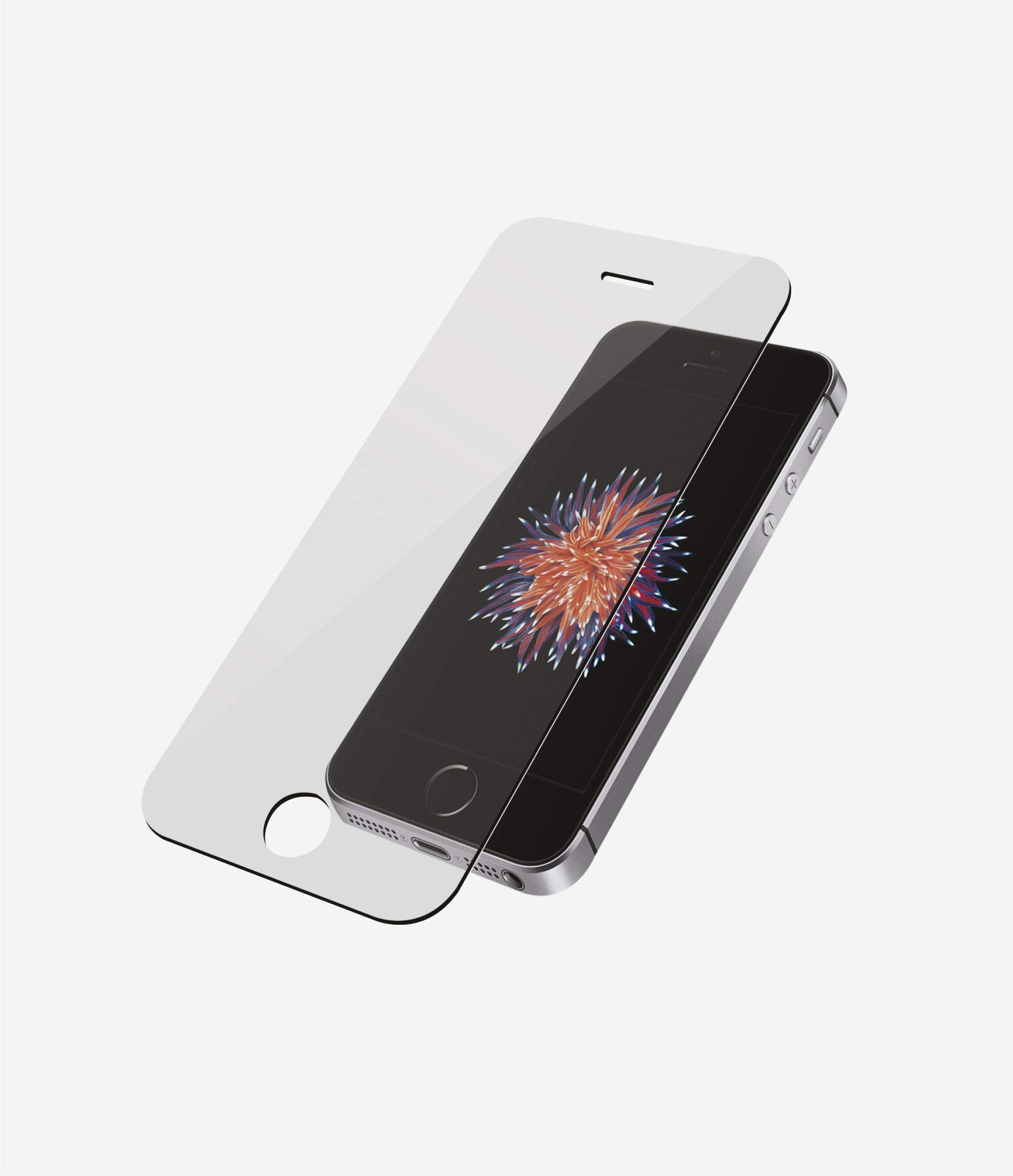PanzerGlass 1010 Protective Anti Scratch Fluid Resistant Glass Screen Protector Shield for iPhone 5/5S/5C/SE - Clear