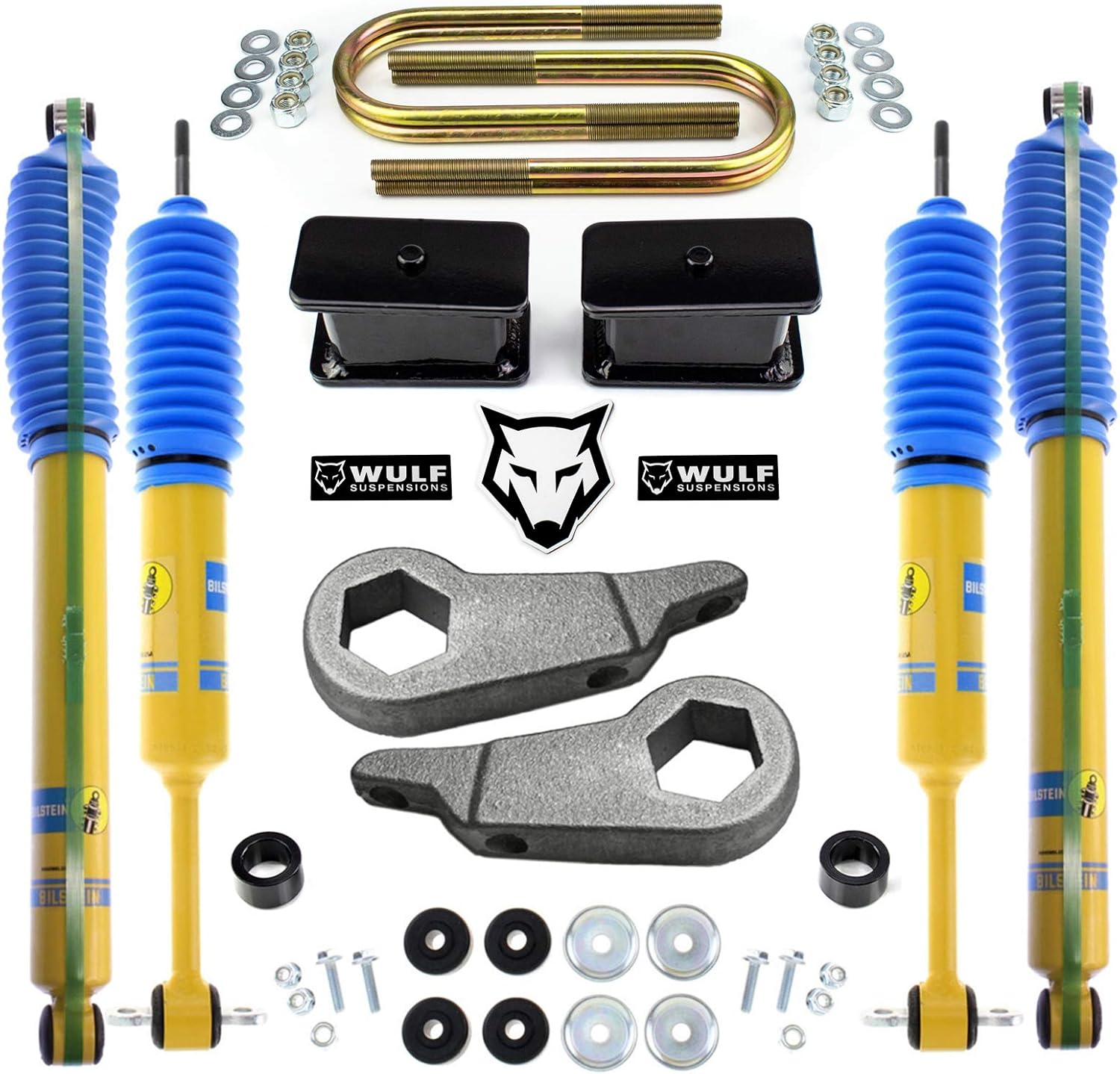Amazon.com: WULF 1-3" Front 3" Rear Lift Kit w/Bilstein Shocks Fits