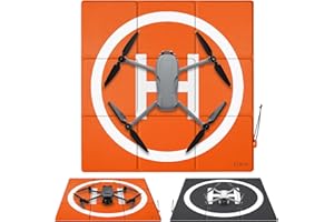 SYMIK LP570 Drone Landing Pad (3x3 fold) Weighted Double-Sided Waterproof 22.5''/57cm Foldable Helipad for DJI Mavic 4 Pro/Air 3S/Mini 4 Pro/Mini 3 Pro/Mini 2/SE/Mini 4K, Mavic 3 /Pro/Cine/Classic, Air 3/Air 2s/Air 2, Avata 2