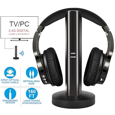 Wireless TV Headphones with RF Transmitter, Nigeria Ubuy