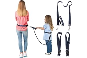 Secure Waist Leash Harness for Kids with Autism, Hands Free Walking Harness with Adjustable Tether and Handle, Keep Autistic 