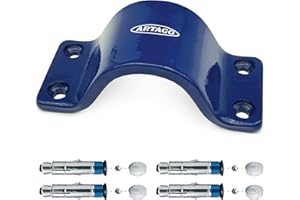 Artago 58 High Security Ground Anchor Forged Steel 12 mm, Special Shielded Studs, Neutral, tu