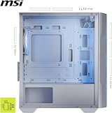 MSI MAG FORGE M100R WHITE Micro-ATX Case 300 mm GPU ARGB 3x Front Fans view 5
