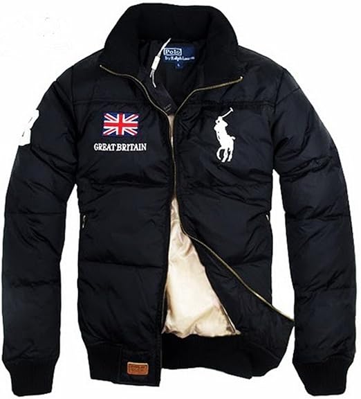 Amazon ポロラルフローレン ダウンジャケット 男性用 Great Britain ダウン コート アウター 紳士服 ブラック Xxlサイズ 並行輸入品 コート ジャケット 通販
