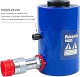 AMZCNC 20 Ton Hydraulic Ram Cylinder Jack Hollow Single Acting 2 Inch Stroke view 4