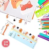 Hoiny Sticky Notes Animal Pack 270 Pieces 120 Index Tabs Cute Cartoon Memo Pages view 6