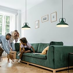 SESIMENT Farmhouse Pendant Light, 12.5inch, 3