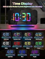 EVILTO Projection Alarm Clock, Digital Colorful