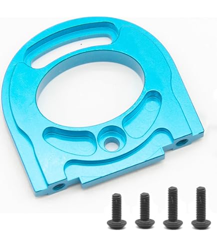 Tamiya TT-01 Upgrade Parts Aluminium Motor Mount Plate With Heat Sink - 1Pc Black
