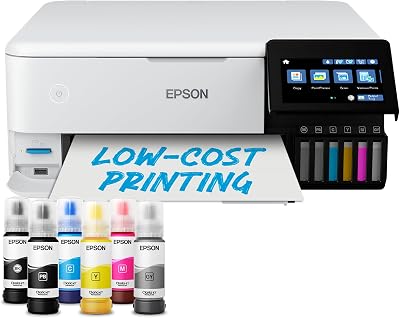 Epson EcoTank ET-8500 Printer 6-Colour Ink, Wireless, A4, Dual Tray, Touchscreen