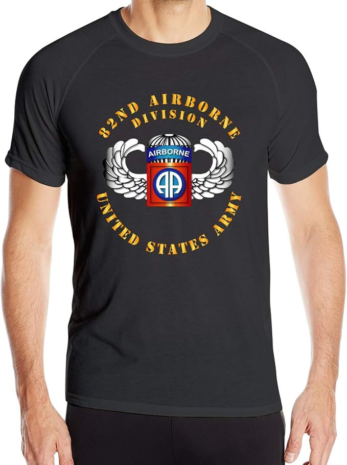 Men's 82nd Airborne Division T Shirts Short Sleeve Quick Dry Athletic