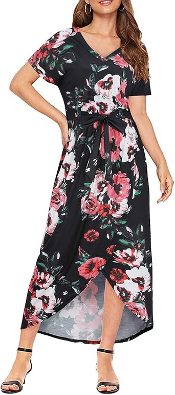 floral sundress with sleeves