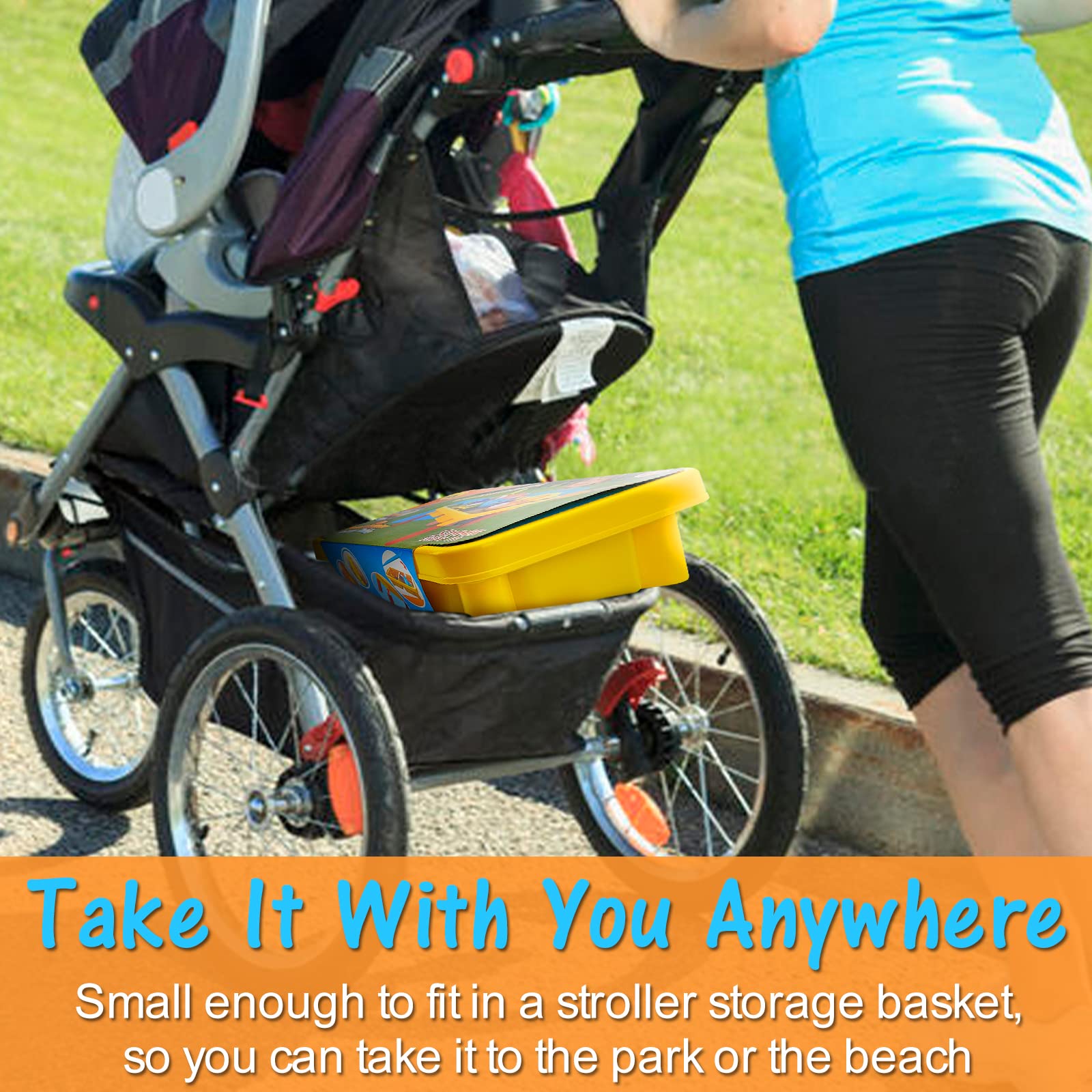 SOWOW Sand and Water Table for Toddlers 3in1 Indoor & Outdoor Sensory Bin for Kids Portable Baby Table with Cover and Toddler Beach Toys