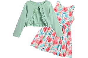 Arshiner Toddler Girls Tutu Dress Long Sleeve Fall Winter Button Front Party Tulle Dresses 2-8Y
