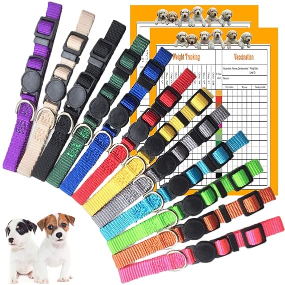 Buy GAMUDA Puppy Collars Super Soft Nylon Whelping Puppy ID