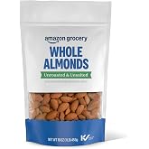 Amazon Grocery, Whole Almonds, Unroasted &amp; Unsalted, 16 Oz (Previously Happy Belly, Packaging May Vary)