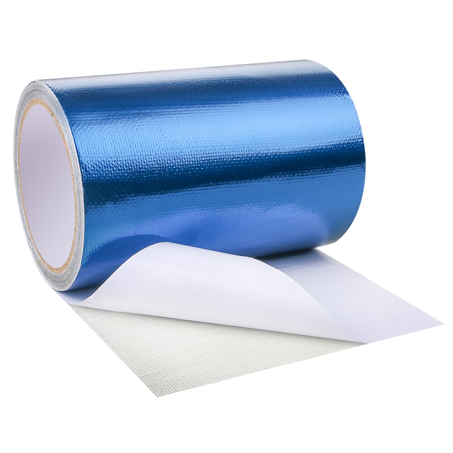 Hosifiy PVC Tarpaulin Tape, 8m x 15cm PVC Tarpaulin Repair Tape for PVC Coated Parasol, Truck Tarpaulin, Nylon, Tent, Awning Fabric Blue