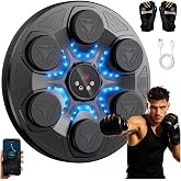 Music Boxing Machine for Adults Kids Interactive Boxing Machine with Gloves | Upgrade multiple modes and speeds, Wall Mounted, Smart Bluetooth Connection, LED Display, Boxing Gloves, For Home Gym