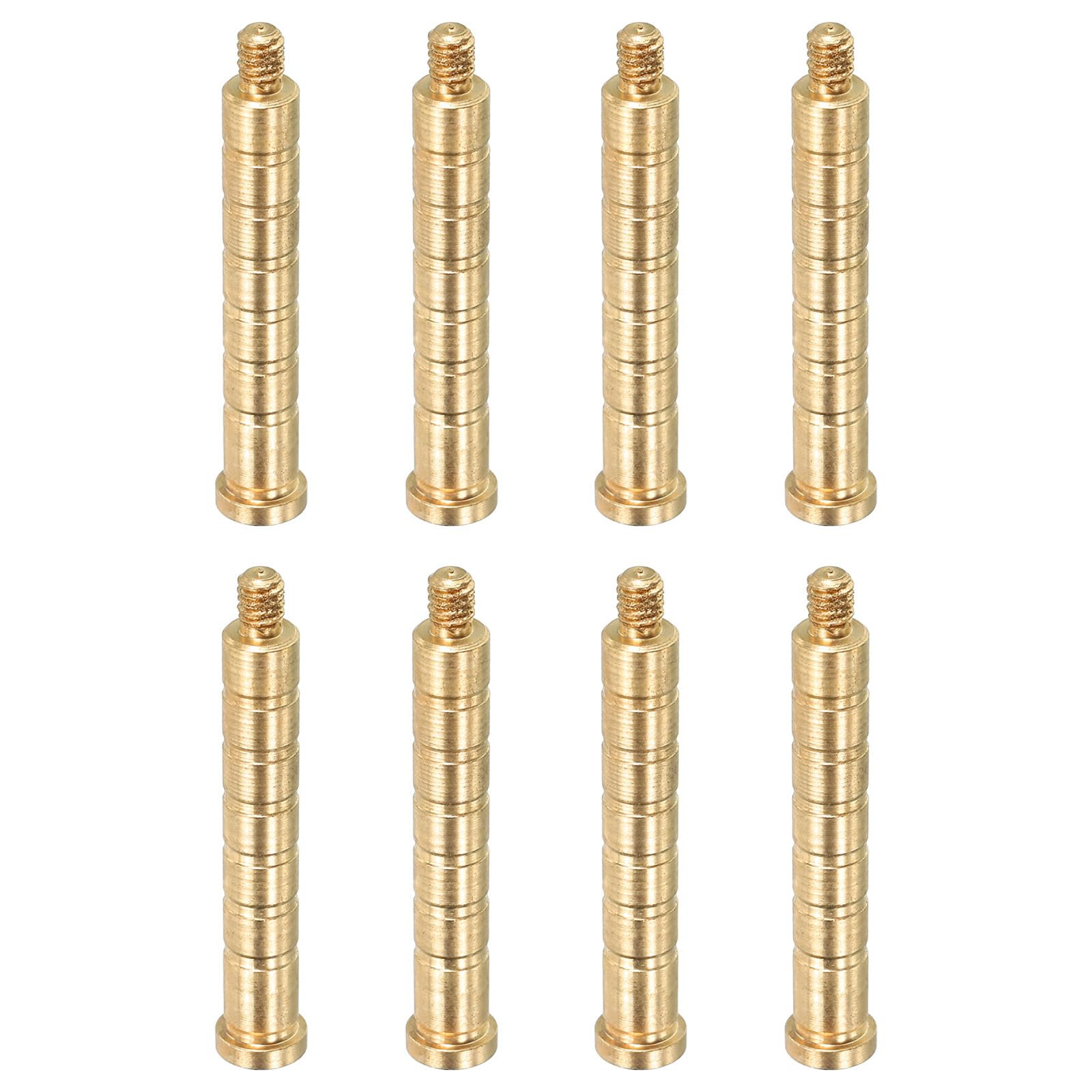 PATIKIL 100 Grain Archery Arrow Brass Insert, 8 Packs Insert Screw Copper Brass Arrow for .244/6.2mm Carbon Arrows