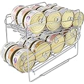 WIWIWISAM Cat Food Organizer - Wet Cat Food Rack for 3oz or 5.5oz Cans (24 Cans Capacity)
