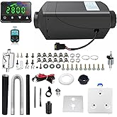 JEABONG Diesel Air Heater Intelligent 12V/8KW Parking Heater,Diesel Heater with Digital Display Screen 9L Fuel Tank and Muffl