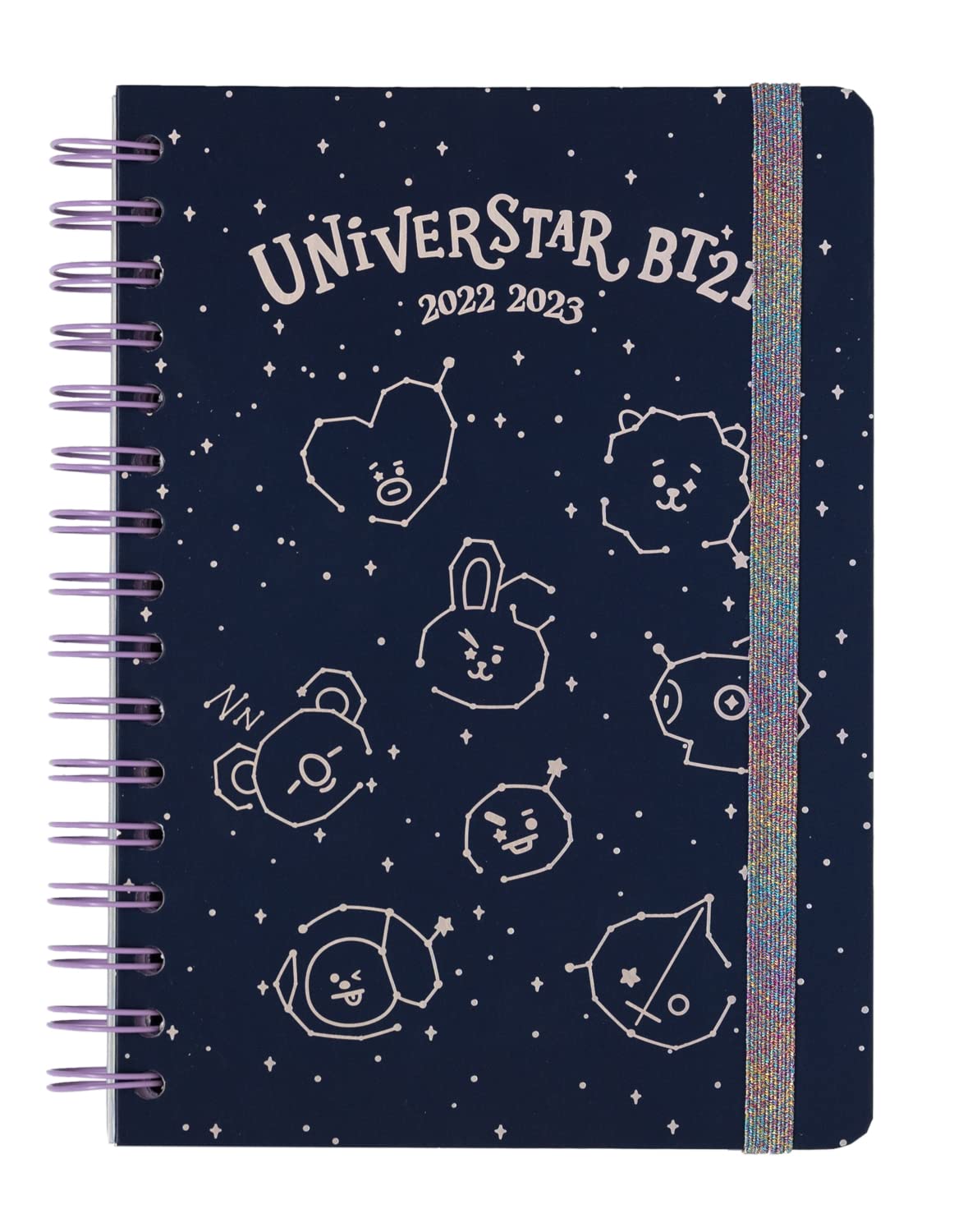 Grupo Erik: Official BTS Diary 2022-2023 | Back To School 12 Months Academic Diary 2022-2023 Week To View A5 | August 2022 - July 2023 | Mid Year Diary 2022-2023 With Stickers | BTS Gifts โ image 1